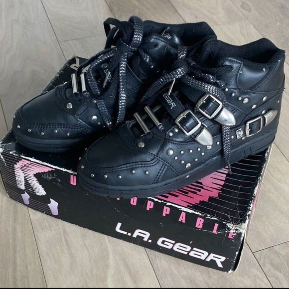L.A. Gear Shoes - 90s BLACK L.A. Gear Michael Jackson BILLIE JEAN Sneakers Women's Size US 7 1/2